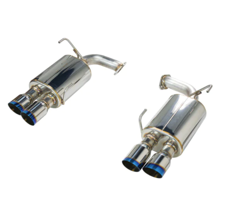 Remark Muffled Axle Back Exhaust w/Burnt Stainless Steel Single Wall Tips 2015-2021 WRX / 2015-2021 STI