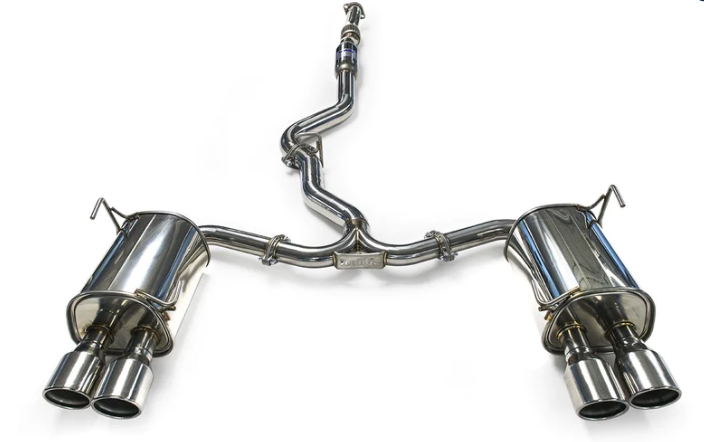 Invidia Q300 Twin Outlet Rolled Stainless Steel Quad Tip Catback Exhaust 2015-2021 WRX / 2015-2021 STI
