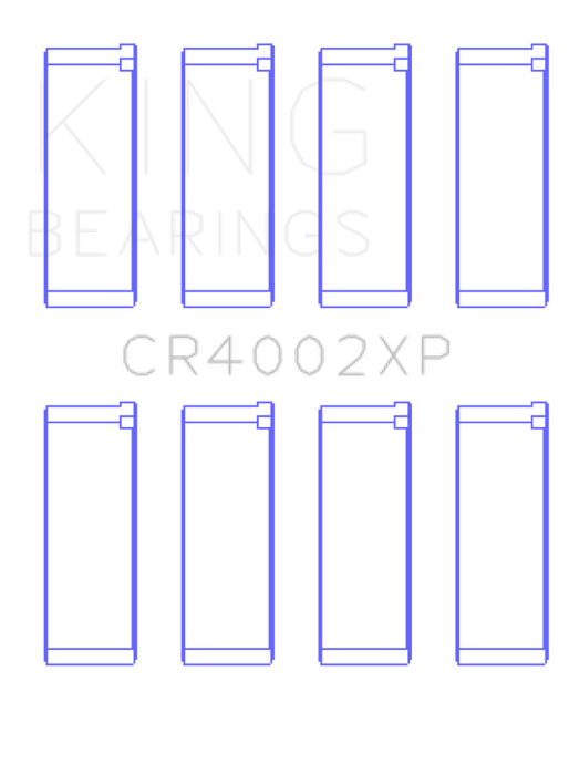 King Engine Bearings Mazda B6/B6-T/ZM/B3/B5 Connecting Rod Bearings (Set of 4) - Size +.026mm