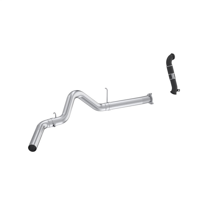 MBRP 07-10 Chevy Silverado / GMC Sierra 2500/3500HD 4in OD CatBack Single Side Exit w/ Downpipe - AL