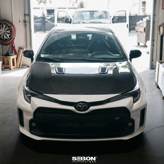 Seibon OE-Style Carbon Fiber Hood - Gloss Finish 2023 Toyota GR Corolla