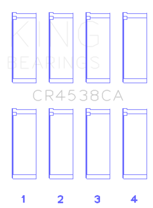 King Engine Bearings Mini Cooper S/Cooper S Conv/Works W11B16A Rod Bearing Set - Size STD