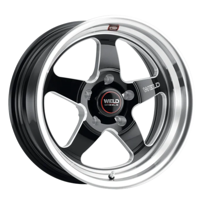 Weld S155 18x11 Ventura 5x120.65 43 Offset BS 7.69 Gloss BLK MIL DIA 72.56
