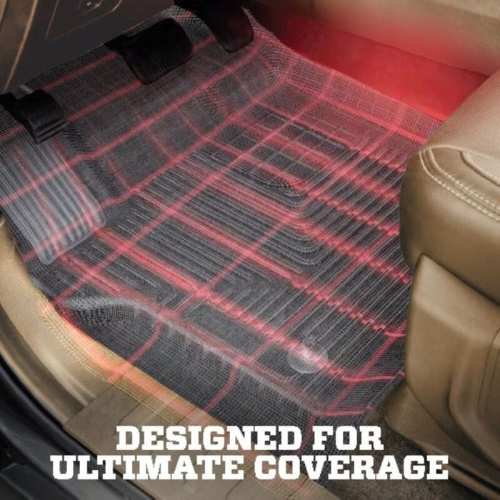 Husky Liners 25-26 Frord Expedition Weatherbeater Front & 2nd Seat Floor Liners - 3 Piece - Black