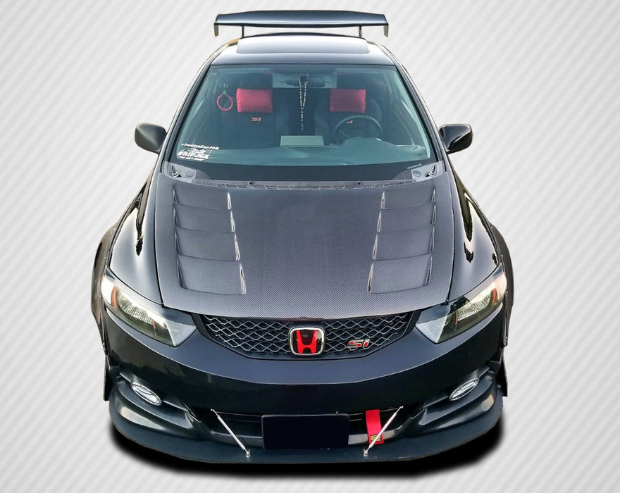 2006-2011 Honda Civic 2DR Carbon Creations Circuit Hood - 1 Piece