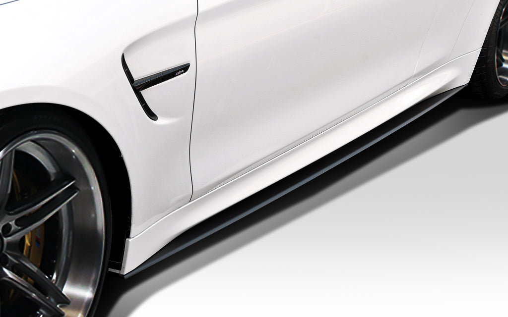 2014-2020 BMW M4 F82 / 4 Series F32 Duraflex M Performance Look Side Skirt Splitters - 2 Piece (S)