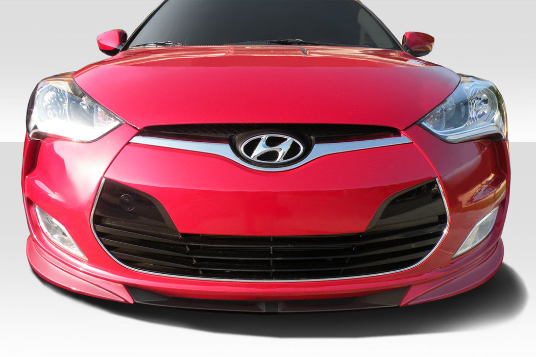 2012-2017 Hyundai Veloster Non Turbo Duraflex N Design Front Lip Spoiler - 1 Piece (S)