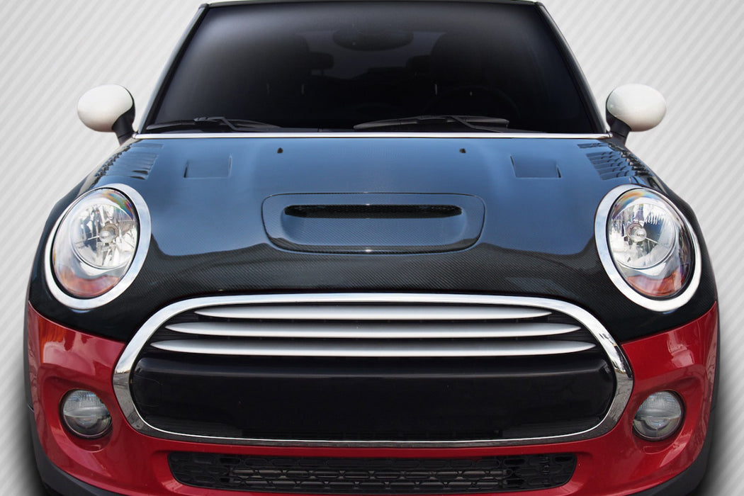2014-2024 Mini Cooper S F55 F56 F57 Carbon Creations DriTech Racer Hood - 1 Piece