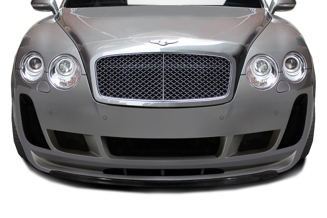 2003-2010 Bentley Continental GT GTC Carbon AF-2 Front Lip Spoiler ( CFP ) - 1 Piece ( Must be used with Carbon AF-2 Front Bumper) (S)
