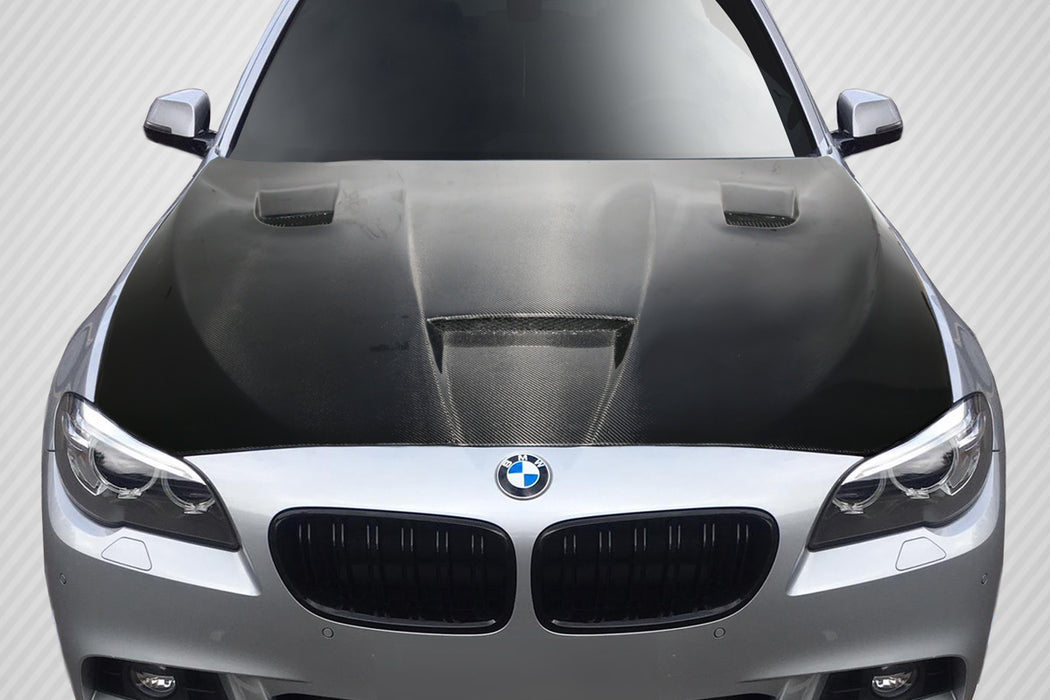 2011-2016 BMW 5 Series F10 4DR Carbon Creations DriTech Craze Hood - 1 Piece