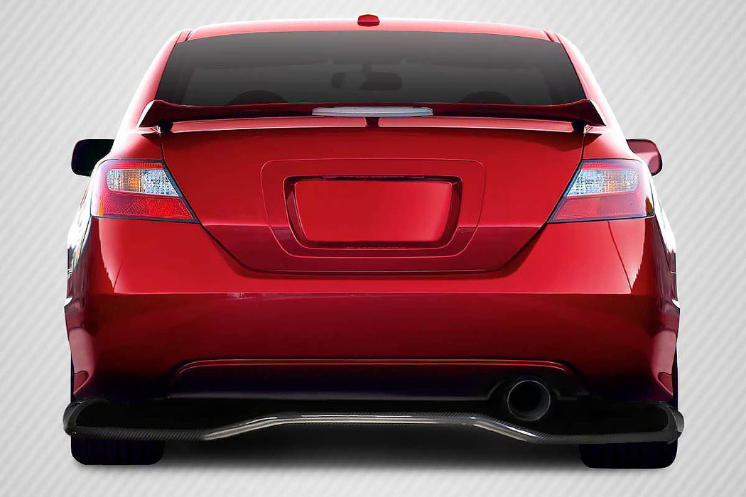 2006-2011 Honda Civic 2DR Carbon Creations DriTech VTX Rear Diffuser - 1 Piece (S)