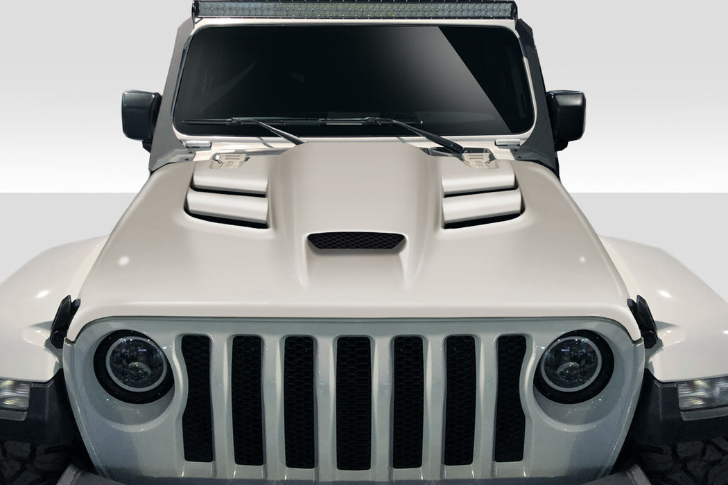 2018-2025 Jeep Wrangler JL Gladiator JT Duraflex Viper Look Hood - 1 Piece