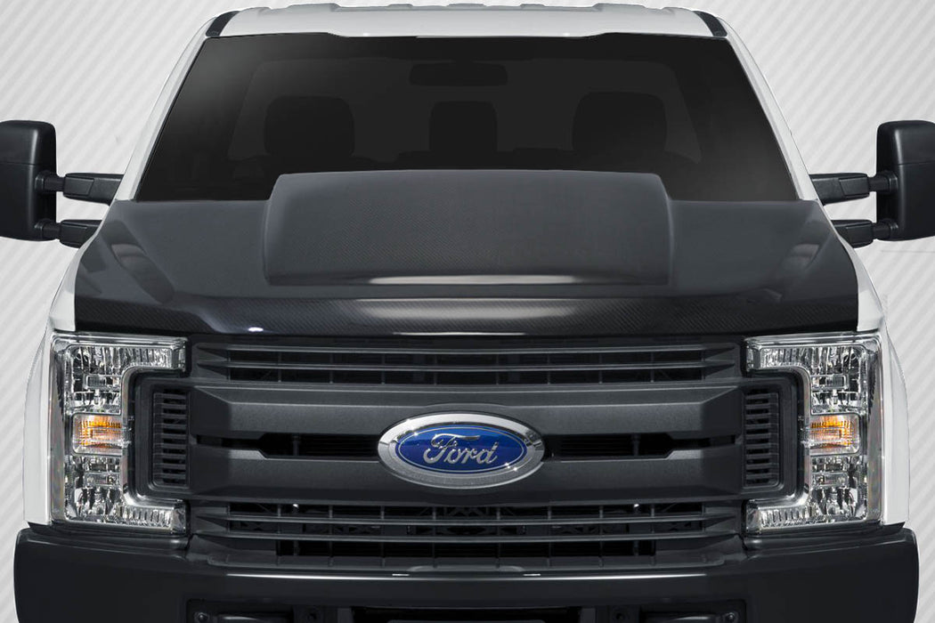 2017-2022 Ford Super Duty F250 F350 F450 Carbon Creations Cowl Hood - 1 piece (S)