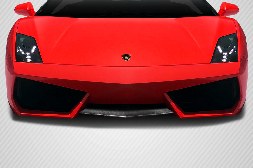 2004-2013 Lamborghini Gallardo Carbon Creations LP560 LP570 Look Front Middle Add On Lip Spoiler Air Dam - 1 Piece (S)