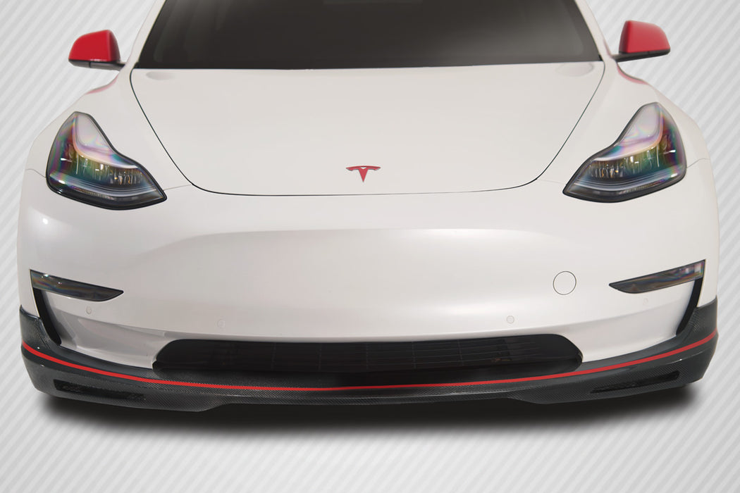 2017-2023 Tesla Model 3 Carbon Creations GT Concept Front Lip - 1 Piece