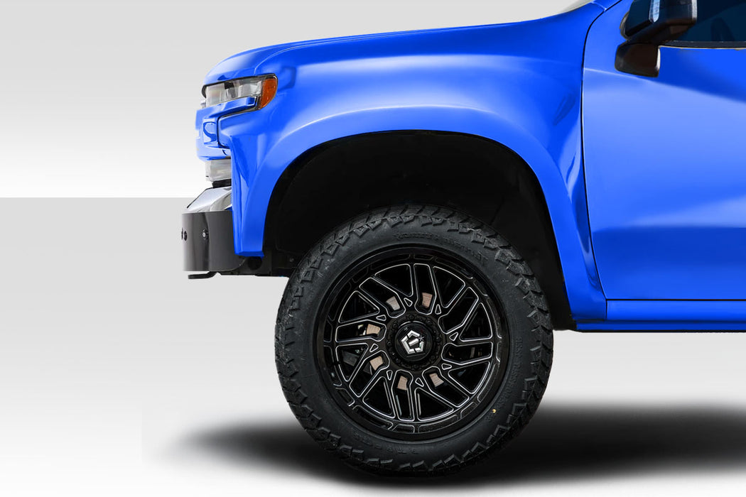 2019-2025 Chevrolet Silverado Duraflex 3.5" Bulge Front Fenders - 2 Piece