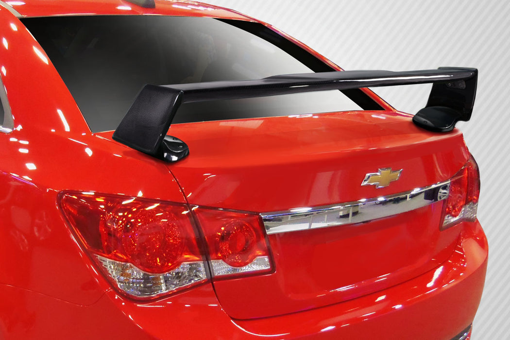2011-2015 Chevrolet Cruze Carbon Creations QTM Wing Spoiler - 3 Piece (S)
