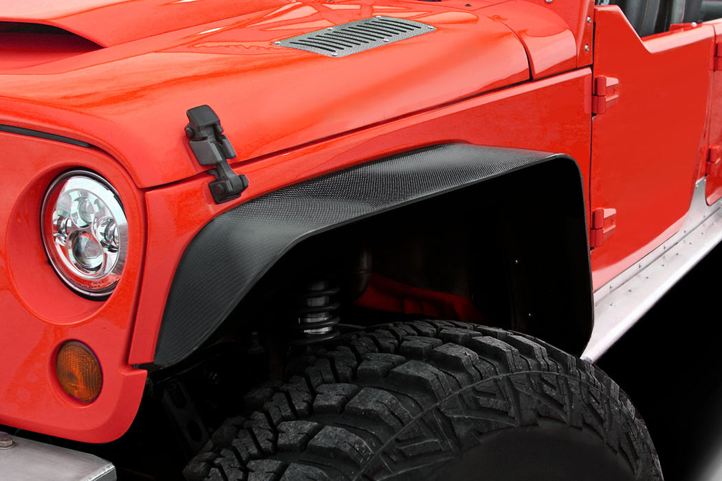 2007-2018 Jeep Wrangler JK Carbon Creations Rugged Front Fenders - 2 Piece (S)