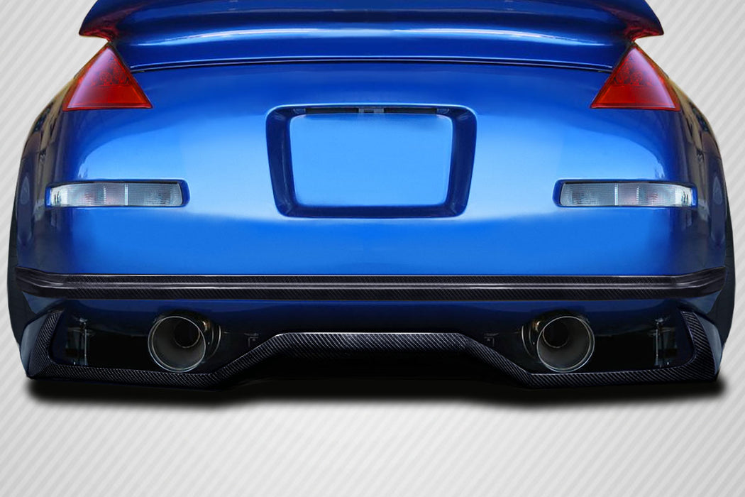 2003-2008 Nissan 350Z Z33 Carbon Creations VTX Rear Diffuser - 2 Piece