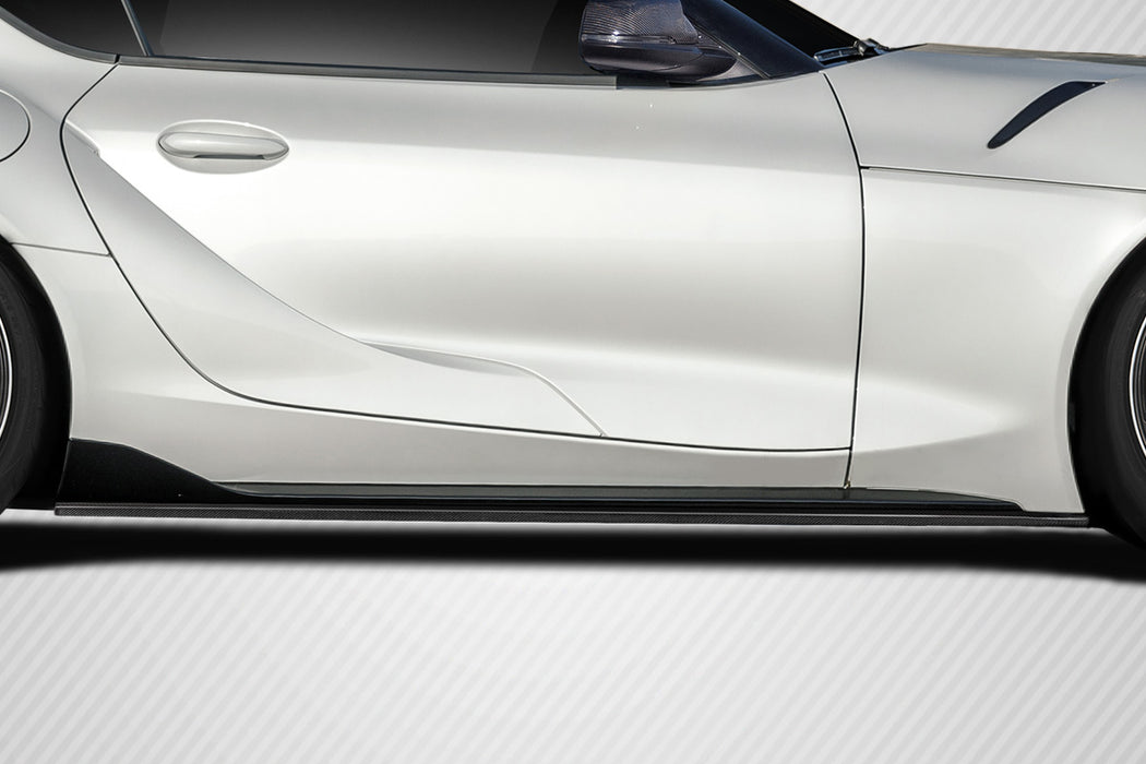 2020-2025 Toyota Supra A90 Carbon Creations Speed Side Skirts Splitters - 2 Piece (S)