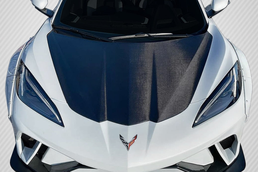 2020-2025 Chevrolet Corvette C8 Carbon Creations OEM Look Hood - 1 Piece