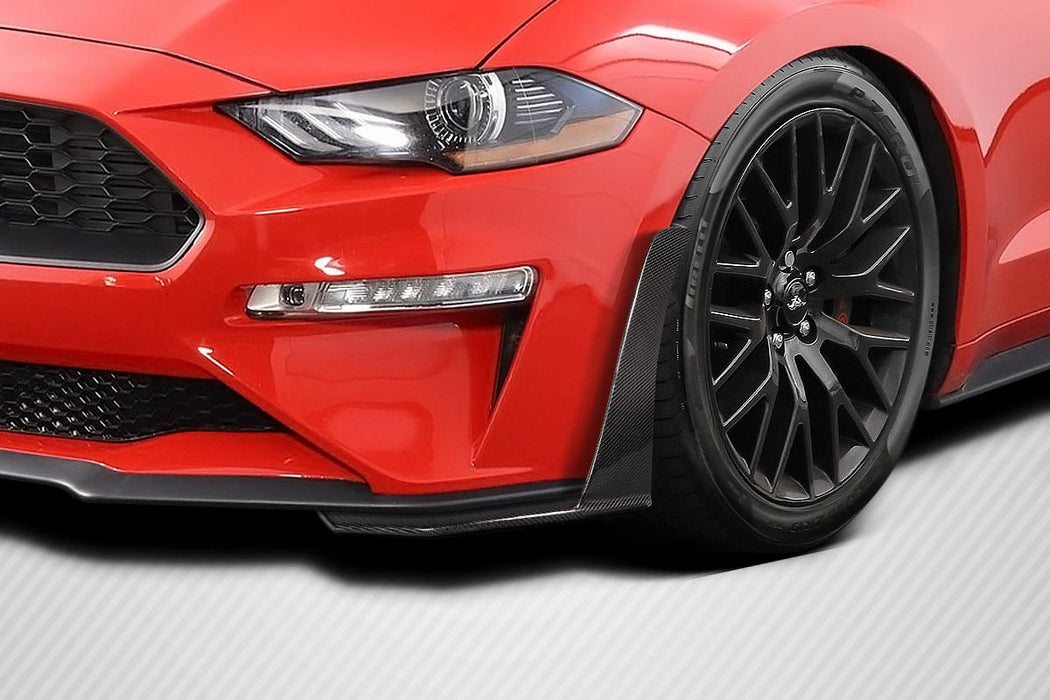 2018-2023 Ford Mustang Carbon Creations Z1 Front Lip Spoiler Air Dam - 2 Pieces ( Non performance model ) (S)