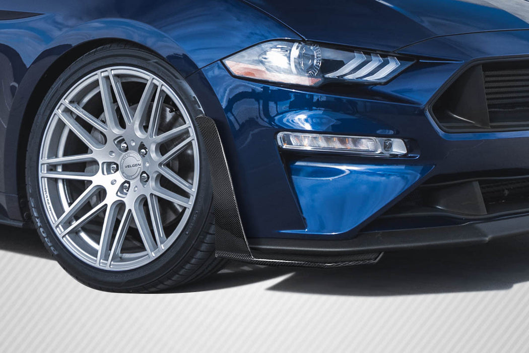 2018-2023 Ford Mustang Carbon Creations Z1 Front Lip Spoiler Air Dam - 2 Pieces ( Performance model ) (S)