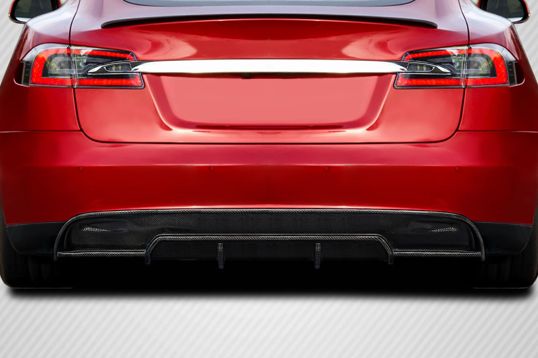 2012-2015 Tesla Model S Carbon Creations Energon Rear Diffuser - 1 Piece (S)