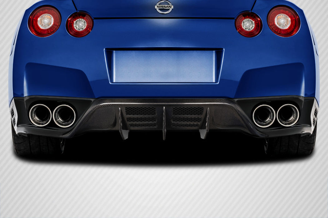 2009-2011 Nissan GT-R R35 Carbon Creations Malve Rear Diffuser - 1 Piece (S)