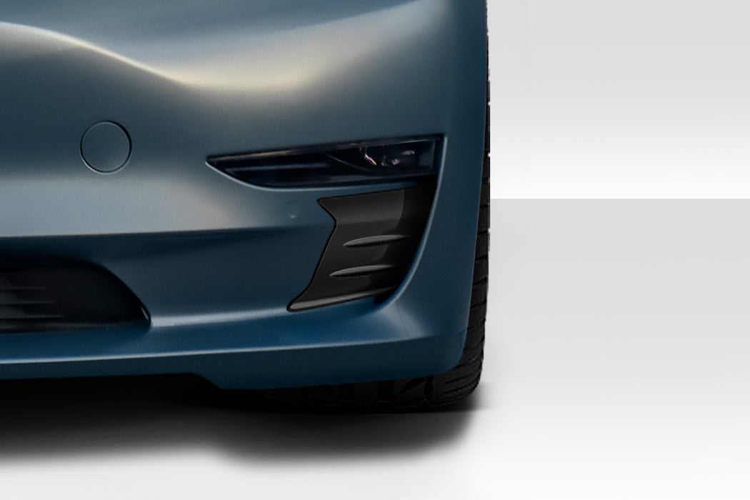 2017-2023 Tesla Model 3 Duraflex Vortex Front Bumper Vent Trim - 2 Pieces (S)