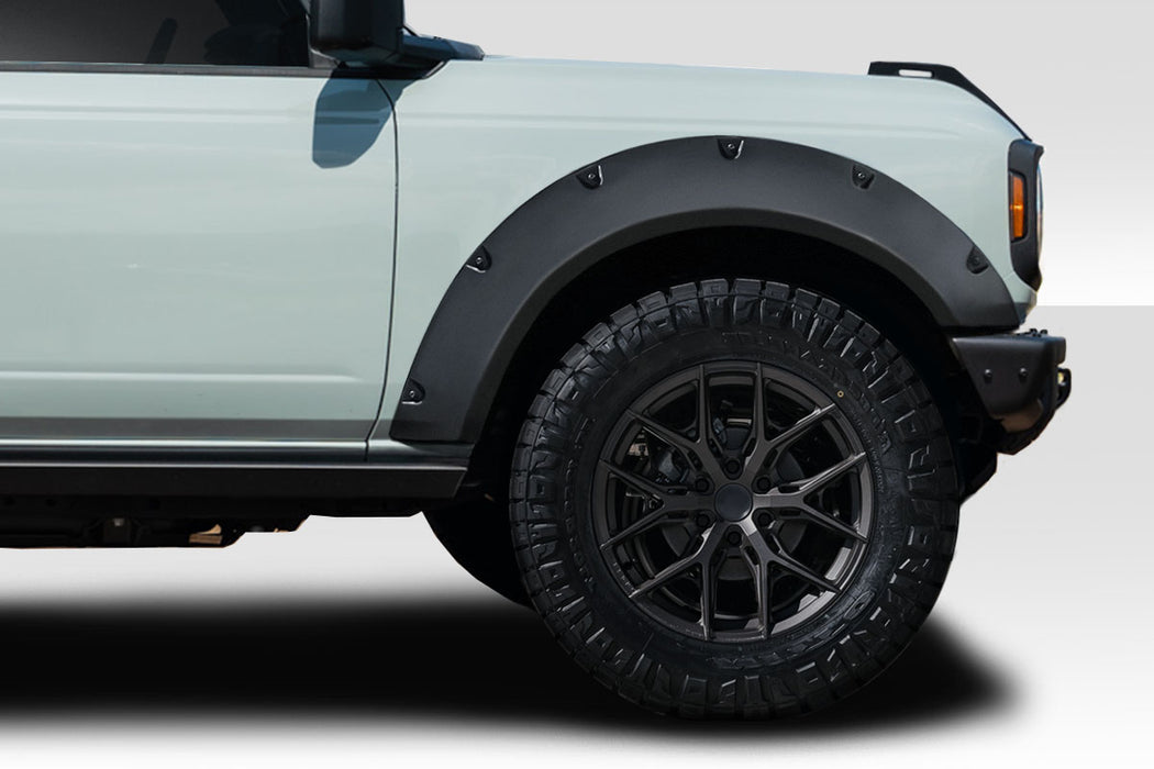 2021-2025 Ford Bronco Duraflex Extreme Country Front Fender Flares - 2 Piece