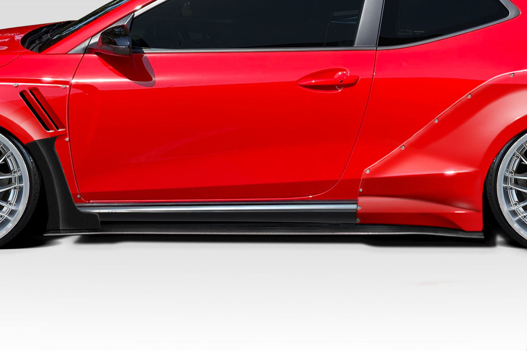 2019-2023 Hyundai Veloster N Duraflex Aerotune Side Skirt Rocker Panels - 2 Pieces (S)
