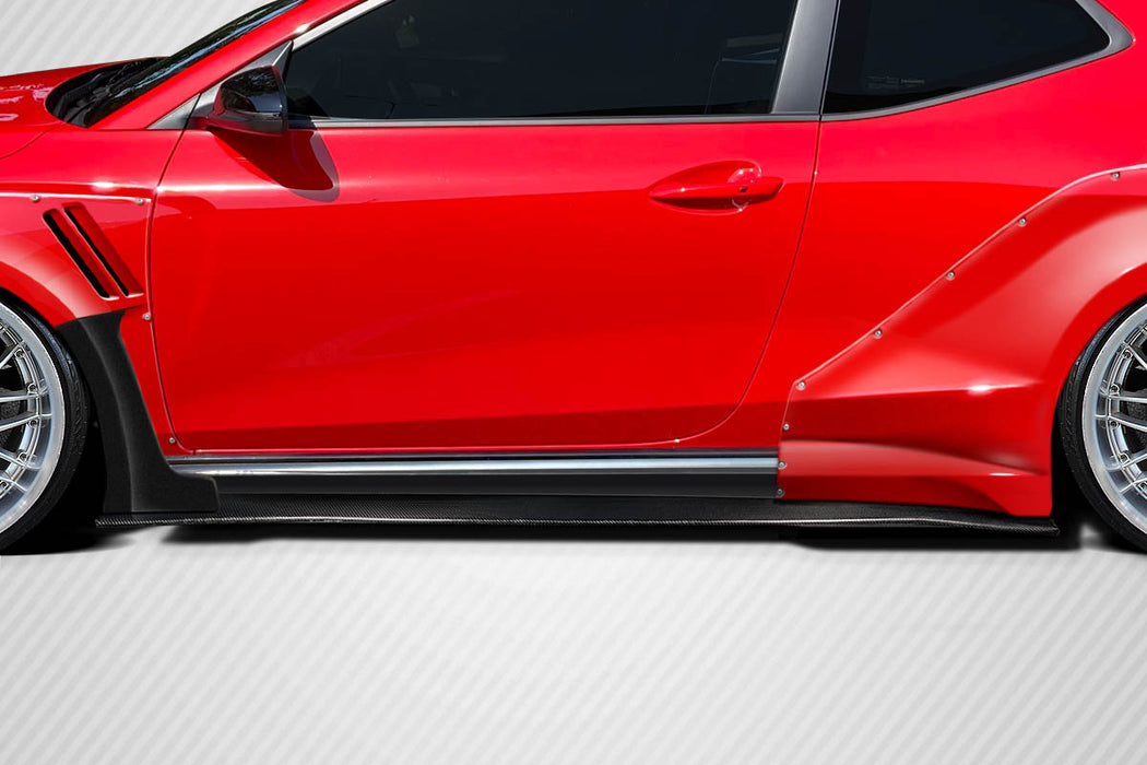 2019-2022 Hyundai Veloster N Carbon Creations Aerotune Side Skirt Rocker Panels - 2 Pieces (S)