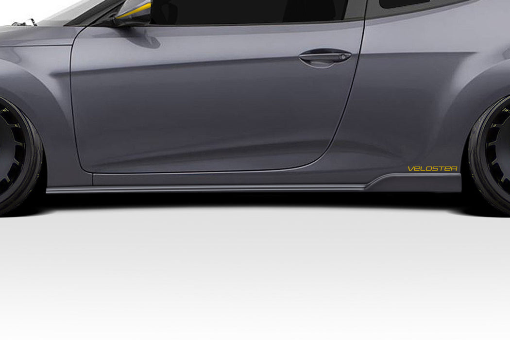2012-2017 Hyundai Veloster Duraflex Bailer Side Skirt Rocker Panel Splitters - 2 Pieces (S)