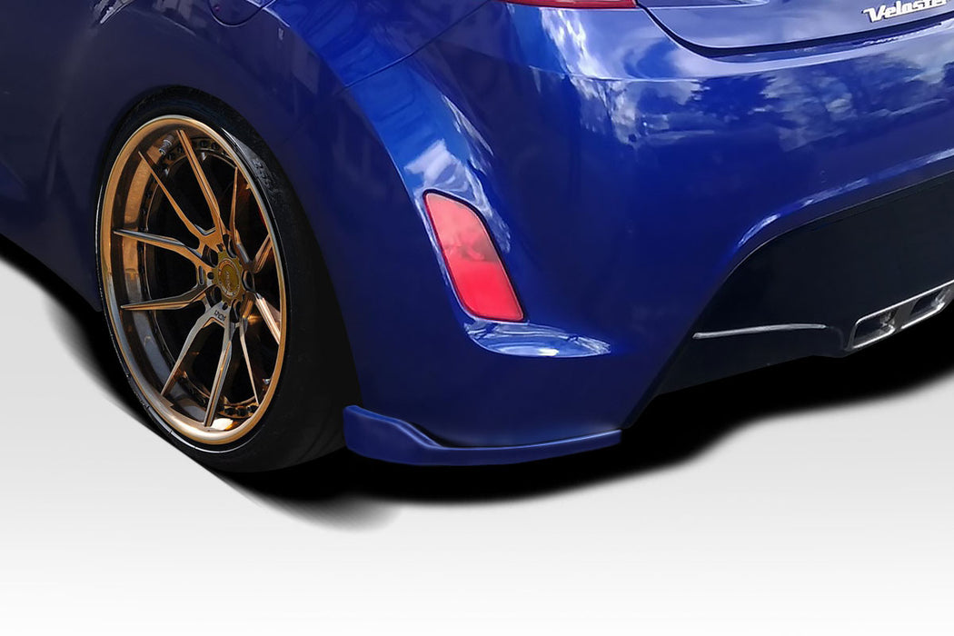 2012-2017 Hyundai Veloster Duraflex Bailer Rear Lip Add On Spoilers - 2 Pieces (S)