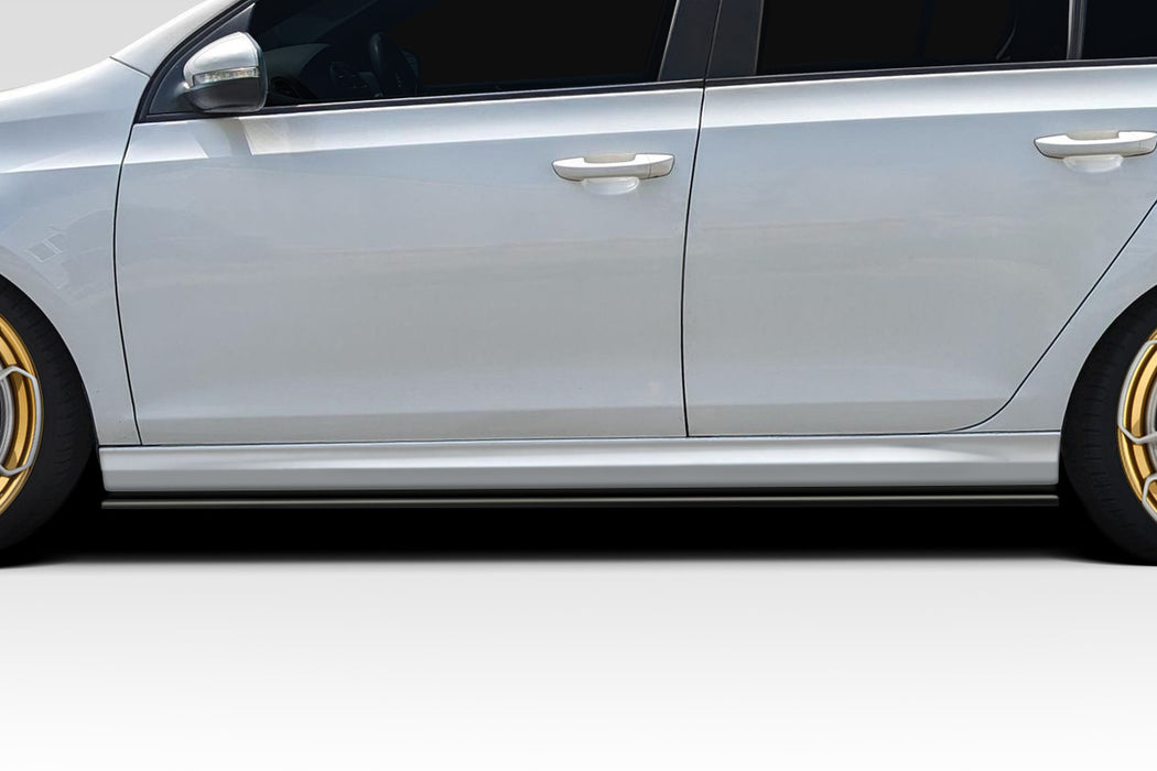 2010-2014 Volkswagen Golf GTI Duraflex R400 Look Side Skirt Rocker Panel Splitters - 2 Pieces (S)