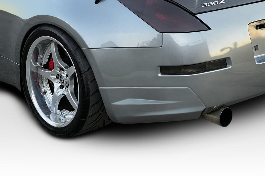 2003-2008 Nissan 350Z Z33 Duraflex Lexer Rear Lip Add on Spoilers - 2 Pieces (S)
