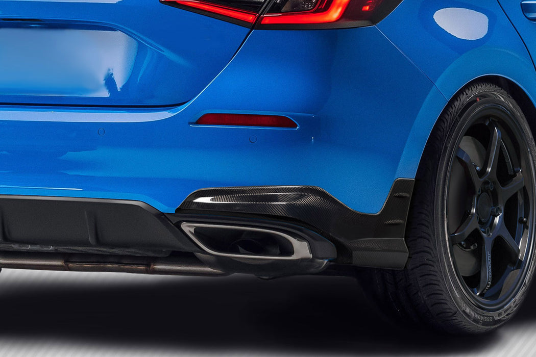 2022-2024 Honda Civic HB Carbon Creations Merella Rear Lip Add on Spoilers - 2 Pieces (S)