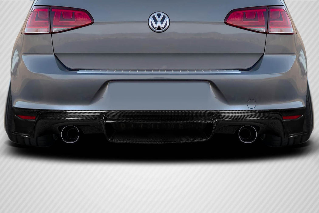 2015-2021 Volkswagen Golf / GTI Carbon Creations Verella Rear Diffuser - 1 Piece (S)