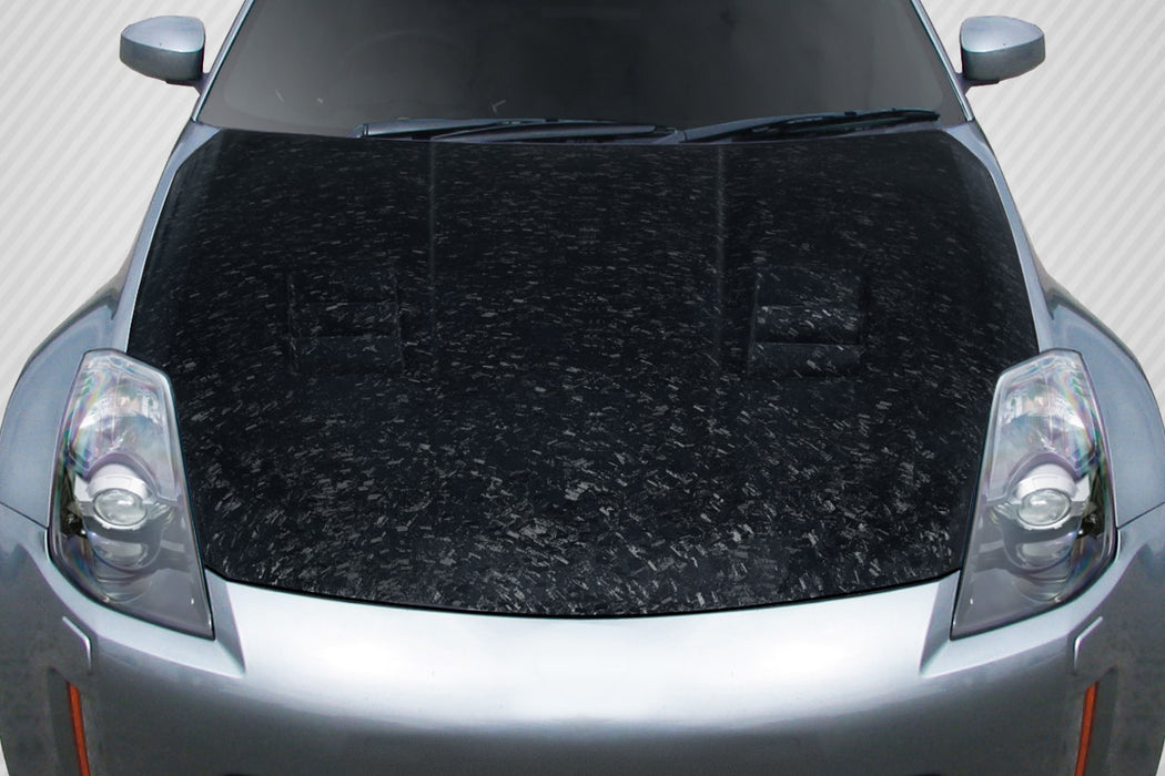 2003-2006 Nissan 350Z Z33 Carbon Creations AeroForge Dritech JGTC Hood - 1 Piece (S)