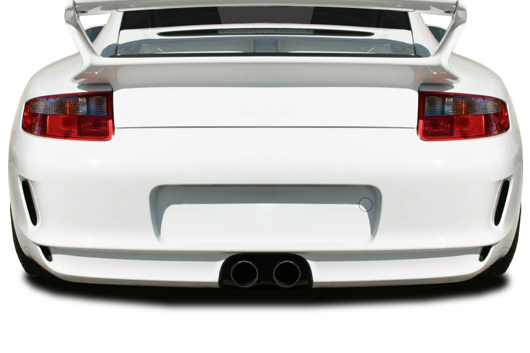 2005-2008 Porsche 911 997 Duraflex GT3 RS Look Rear Bumper Cover - 1 Piece (Single Hole)