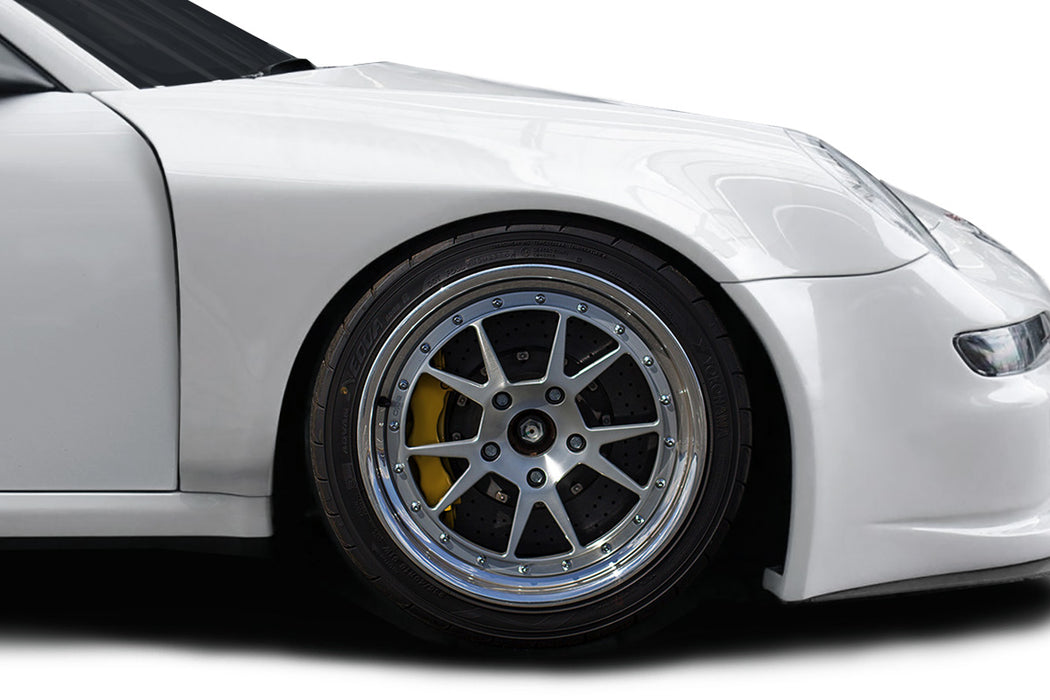 2005-2008 Porsche 911 997 Duraflex Wide GT3 Cup S Look Front Fenders - 2 Pieces