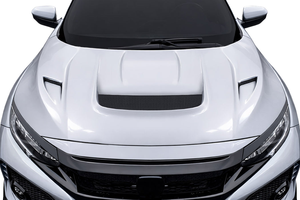 2017-2021 Honda Civic TypeR Duraflex Volt Hood - 1 Piece