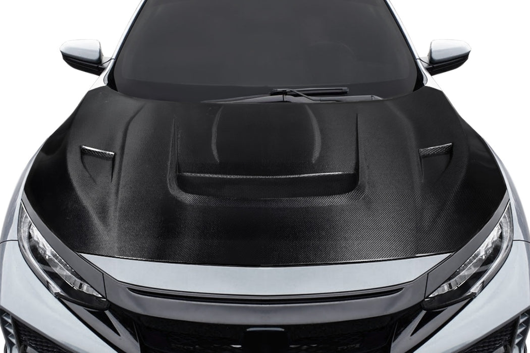 2017-2021 Honda Civic TypeR Carbon Creations Volt Hood - 1 Piece