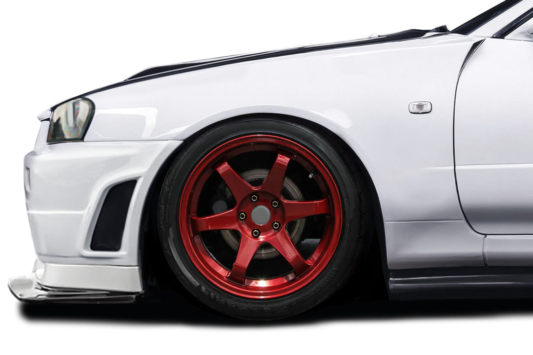 1999-2002 Nissan Skyline R34 GT-R Duraflex Z-Tune Look Front Fenders - 2 Piece