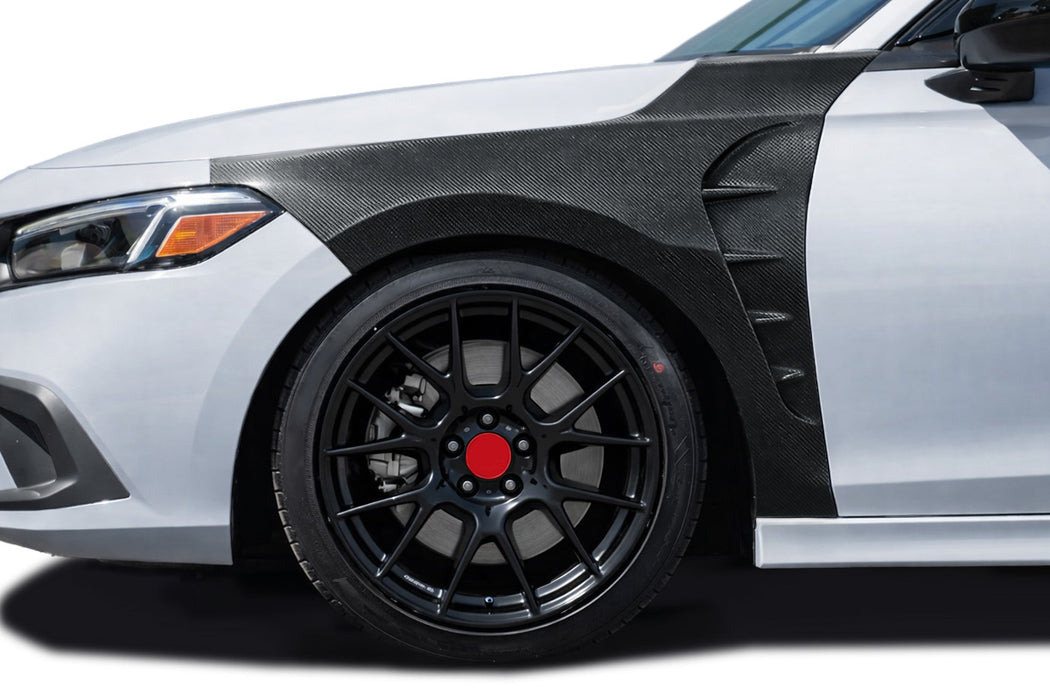 2022-2025 Honda Civic Carbon Creations VCT Front Fenders - 2 Piece