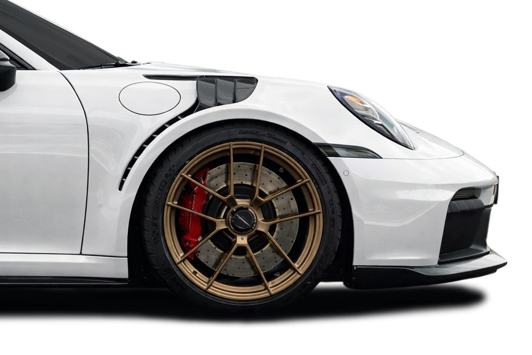 2020-2025 Porsche 911 Carrera 992 Carbon Creations F-Tech Front Fenders - 2 Piece