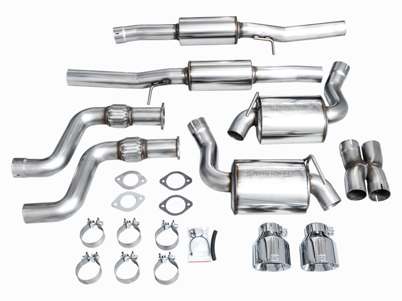 AWE Touring Edition Catback Exhaust System w/ Chrome Silver Tips  2023 Nissan Z RZ34 RWD