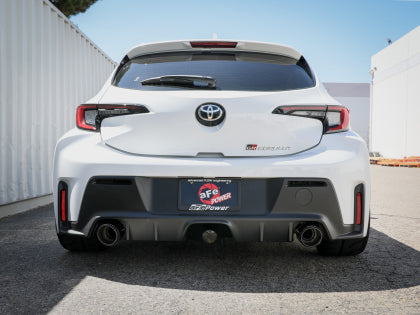 aFe 23-24 Toyota GR Corolla Gemini XV 3in to 2-1/2in CatBack Exhaust w/Carbon Fiber Tips