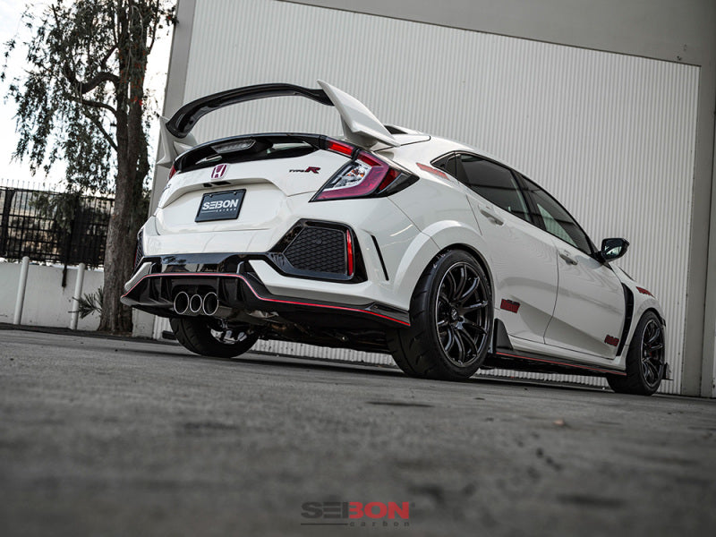 Seibon OEM-Style Carbon Fiber Rear Lip 2017-2021 Honda Civic Type-R (FK8)